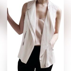 ARITZIA Babaton Redford Asymmetric Zip Moto Vest Size 4